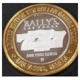 BALLY'S 777 .999 FINE SILVER $10 TOKEN (551 D4)