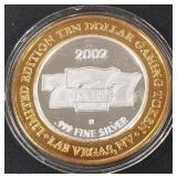BALLY'S 777 .999 FINE SILVER $10 TOKEN (551 D5)