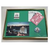 FRAMED CASINO SOUVENIR PLAQUE (519 R)