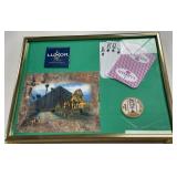 FRAMED CASINO SOUVENIR PLAQUE (519 M)