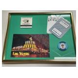FRAMED CASINO SOUVENIR PLAQUE (519 H)