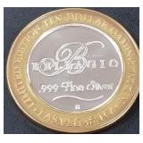 BELLAGIO .999 FINE SILVER $10 TOKEN (551 C83)