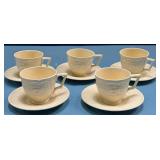 488 - CROWN DUCAL TEACUPS & SAUCERS (D289)