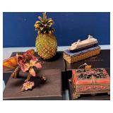 488 - FOUR KALIFANO TRINKET BOXES (J143)