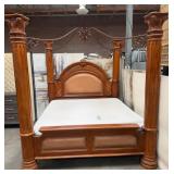 11 - FOUR-POST BED WITH ADJUSTABLE MATTRESS