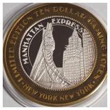 NEW YORK CASINO - .999 FINE SILVER $10 TOKEN (23)