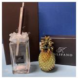 488 - KALIFANO DIFFUSER BOTTLE & TRINKET BOX (D90)
