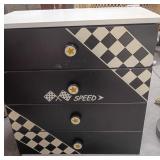 11 - RACING THEMED FOUR-DRAWER CHEST (H20)