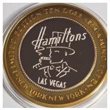 NEW YORK CASINO - .999 FINE SILVER $10 TOKEN (20)