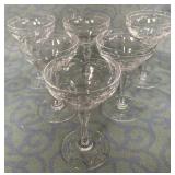 488 - SIX PIECES HAWKES CRYSTAL STEMWARE (D155)