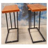 11 - PAIR OF MATCHING SIDE TABLES (H19)