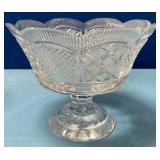 488 - CUT CRYSTAL PEDESTAL BOWL (D52)