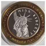 NEW YORK CASINO - .999 FINE SILVER $10 TOKEN (26)