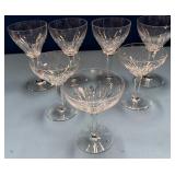 488 - SEVEN PIECES CRYSTAL STEMWARE (D264)
