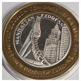 NEW YORK CASINO - .999 FINE SILVER $10 TOKEN (18)