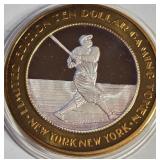 BABE RUTH - .999 FINE SILVER $10 TOKEN (14)