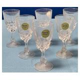 488 - SIX PIECES CRISTAL d' ARQUES STEMWARE (D35)