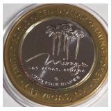 MIRAGE LV CASINO - .999 FINE SILVER $10 TOKEN (33)