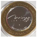 MIRAGE LV CASINO - .999 FINE SILVER $10 TOKEN (34)