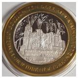 NEW YORK CASINO - .999 FINE SILVER $10 TOKEN (25)