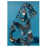488 - BACCARAT CRYSTAL HOUND DOG FIGURINE (F65)