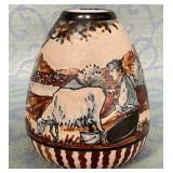 488 - H.HAREAU R.P. CIBOURE FRENCH PORCELAIN VASE