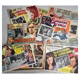 LOT OF 10 VINTAGE MOVIE LOBBY CARDS IN SPANISH
