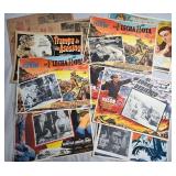 LOT OF 10 VINTAGE MOVIE LOBBY CARDS IN SPANISH