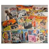 LOT OF 10 VINTAGE MOVIE LOBBY CARDS IN SPANISH