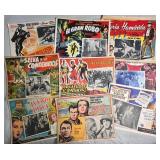 LOT OF 10 VINTAGE MOVIE LOBBY CARDS IN SPANISH
