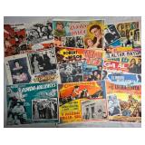 LOT OF 10 VINTAGE MOVIE LOBBY CARDS IN SPANISH