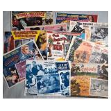 LOT OF 10 VINTAGE MOVIE LOBBY CARDS IN SPANISH