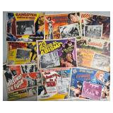 LOT OF 10 VINTAGE MOVIE LOBBY CARDS IN SPANISH