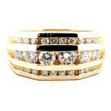 14KT YELLOW GOLD 1.00CT DIAMOND RING
