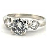 14KT WHITE GOLD 2.00CT DIAMOND RING WITH 1.50CT