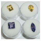 14.76CT CITRINE & AMETHYST GEMSTONES
