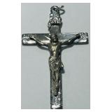 STERLING SILVER CREED CRUCIFIX 9.4 GRS