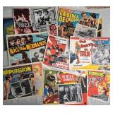 LOT OF 10 VINTAGE MOVIE LOBBY CARDS IN SPANISH
