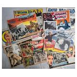 LOT OF 10 VINTAGE MOVIE LOBBY CARDS IN SPANISH
