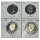 4 KENNEDY PROOF COIN
