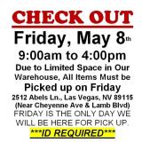 AUCTION PICK UP DAY & HOURS