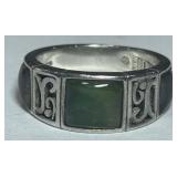STERLING SILVER RING 7 GRS