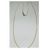 STERLING SILVER GOLD PLATED LINK CHAIN  18INCH