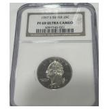 1997 S SILVER 25C PF 69 ULTRA CAMEO