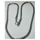 STERLING SILVER 20' BYZANTINE CHAIN 37.8 GRS