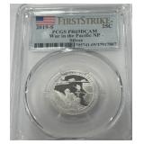 2019 S PR69DCAM SILVER WAR IN THE PACIFIC