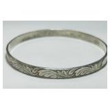 STERLING SILVER BANGLE BRACELET 15 GRS