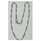 STERLING  SILVER BALL BEADS CHAIN 5.1 GRS