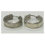 STERLING SILVER EARRINGS 5.4 GRS