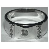 STERLING SILVER RING 6.3 GRS